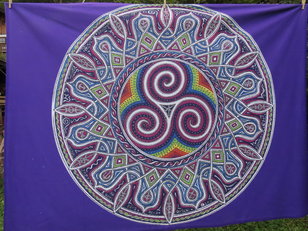Mandala Wandbehang mit Triskele