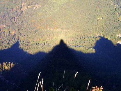 Schattenwurf Bergsilhouette