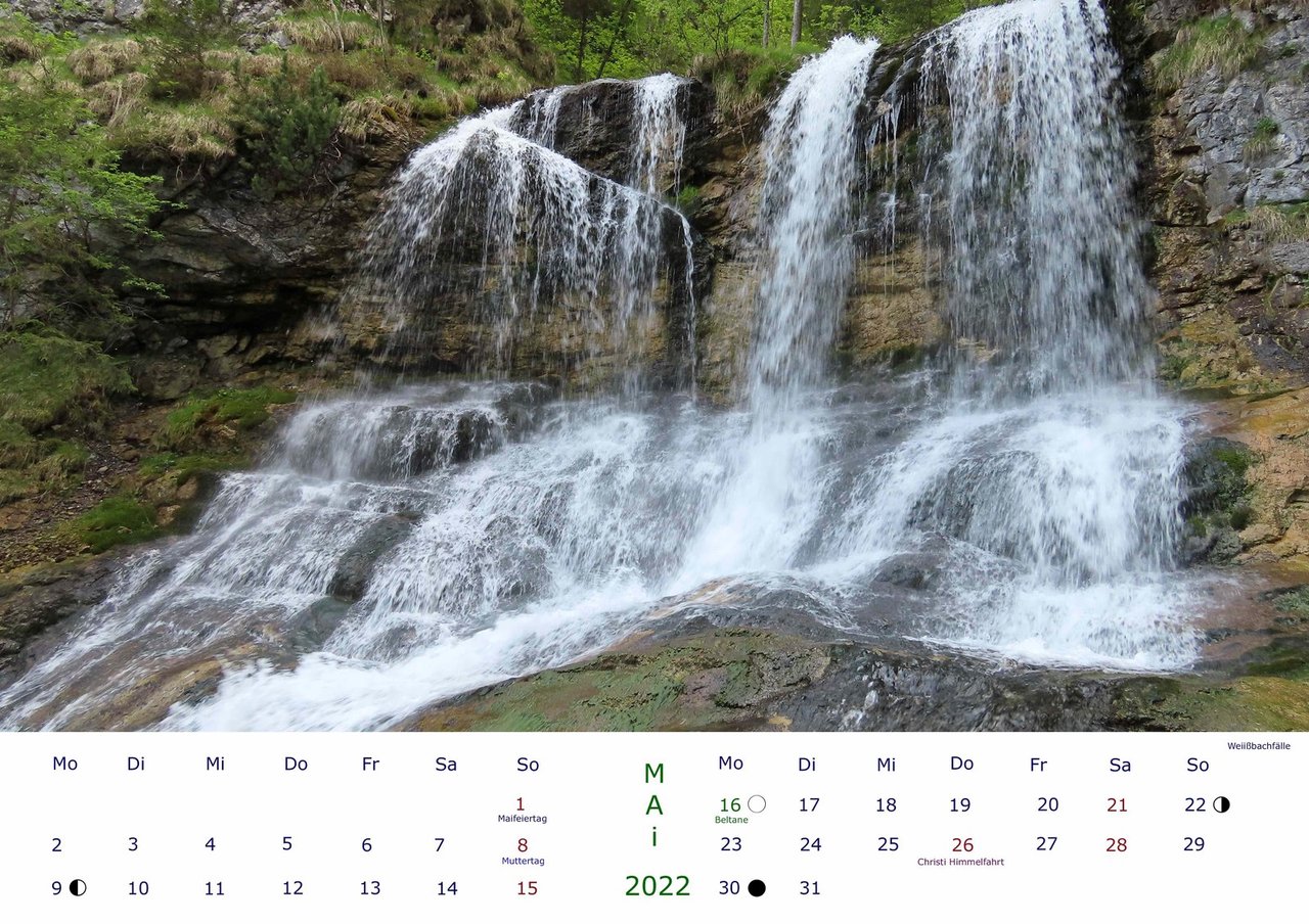 Bergbilder Kalender für 2022 Mai